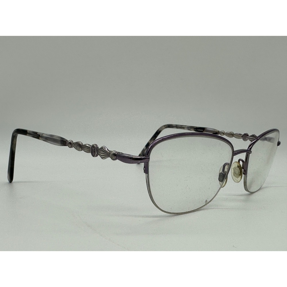 Jessica McClintock Purple Metal Half Rim Eyeglasses 53-17-135 -‎ Frames Only
